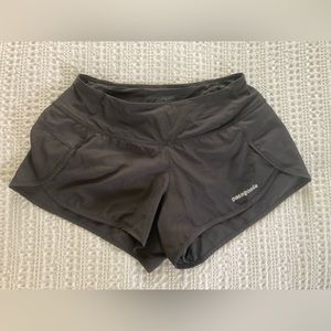 Black Patagonia running shorts